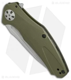 Kershaw Natrix A/O Sub-Frame Lock Knife OD Green G-10 (3.25" Stonewash) 7007OL -Outdoor Practical Tool Shop Kershaw Natrix AO OD Green G10 SW BHQ 79760 er spine