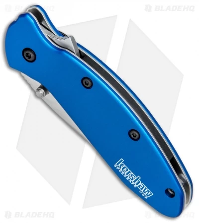 Kershaw Scallion Assisted Opening Knife Navy Blue (2.25" Bead Blast) 1620NB 4 Kershaw Scallion Assisted Opening Knife Navy Blue (2.25" Bead Blast) 1620NB - Image 2