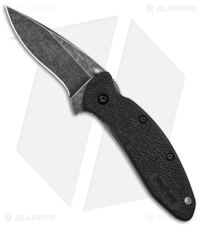 Kershaw Scallion Assisted Opening Knife Black (2.25" Blackwash) 3 Kershaw Scallion Assisted Opening Knife Black (2.25" Blackwash)