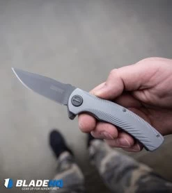 Kershaw Seguin Assisted Opening Frame Lock Knife Gray (3.1" Gray) 3490 11 Kershaw Seguin Assisted Opening Frame Lock Knife Gray (3.1" Gray) 3490 -Outdoor Practical Tool Shop Kershaw Seguin Assisted Opening Frame Lock Knife Gray Gray 3490 BHQ 94082 kp in hand web