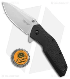 Kershaw Swerve Assisted Opening Knife Black (3" Stonewash) 3850 -Outdoor Practical Tool Shop Kershaw Swerve Assisted OPening Knife SW BHQ 14801 jr bottlecap