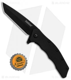 Kershaw Thicket Tanto Assisted Opening Knife Black GFN (Black Plain) 1328 -Outdoor Practical Tool Shop Kershaw Thicket Tanto Black GFN Black Plain BHQ 83239 er bottlecap