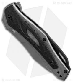 Kershaw Vedder Assisted Opening Knife Black G-10 Overlays (3.25" Gray) 2460 -Outdoor Practical Tool Shop Kershaw Vedder black G10 overlays gray BHQ 52173 er spine