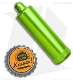 Maratac Gloss Green Aluminum Peanut Lighter XL -Outdoor Practical Tool Shop Maratac Gloss Green Stainless Steel Peanut Lighter XL BHQ 115665 LS Bottlecap