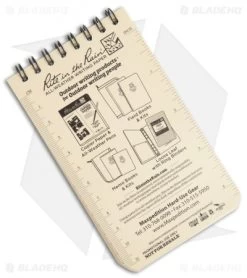 Maxpedition Rite In The Rain Pocket Notebook (3" X 5") Tan -Outdoor Practical Tool Shop Maxpedition Rite in the Rain Pocket Notebook Tan BHQ 29348 jr back