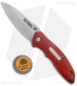 Old Timer Assisted Opening Knife Rosewood (3" Bead Blast) 1100030 -Outdoor Practical Tool Shop Old Timer Assisted Opening Rosewood BB 1100030 BHQ 93620 jr bottlecap