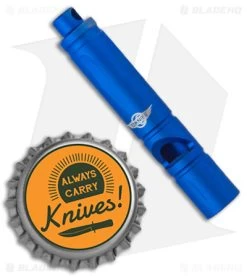 Olight Emergency Titanium Whistle - Blue -Outdoor Practical Tool Shop Olight Emergency Ti Whistle Blue BHQ 177225 jr bottlecap
