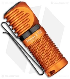 Olight Perun 2 Mini Rechargeable Flashlight Cool LED Orange (1100 Lumens) -Outdoor Practical Tool Shop Olight Perun 2 Mini Rechargeable Flashlight Cool LED Orange 1100 Lumens BHQ 178785 jr side
