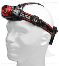 Police Security Elite Lookout Headlamp Red/Black (970 Lumens) 98070 -Outdoor Practical Tool Shop Police Security Lookout Headlamp BHQ 116126 jr size