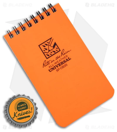 Rite In The Rain Top Bound Memo 3.25" X 5.25" All-Weather Notebook (Orange) OR35 6 Rite In The Rain Top Bound Memo 3.25" X 5.25" All-Weather Notebook (Orange) OR35 - Image 4