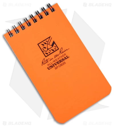 Rite In The Rain Top Bound Memo 3.25" X 5.25" All-Weather Notebook (Orange) OR35 3 Rite In The Rain Top Bound Memo 3.25" X 5.25" All-Weather Notebook (Orange) OR35
