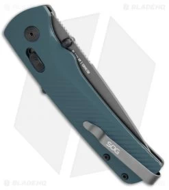 SOG Flash AT-XR Lock Knife Urban Gray GRN (3.45" Dark Gray) -Outdoor Practical Tool Shop SOG Flash Mk3 ATXR Lock Urban Gray Blue Gray BHQ 105724 jr side