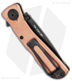 SOG Twitch II Spring Assisted Knife Copper (2.68" Black) TWI302-PB -Outdoor Practical Tool Shop SOG Twitch II Spring Assisted Knife Copper 2.68 Black TWI302 PB BHQ 116325 LS Side