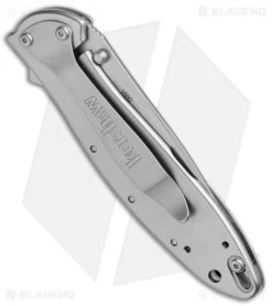 Santa Fe Stoneworks Customized Kershaw Leek A/O Knife Blue/MOP (3" Bead Blast) -Outdoor Practical Tool Shop Santa Fe Stoneworks Customized Kershaw Leek Blue MOP BB SF1660MB BHQ 73789 jr side