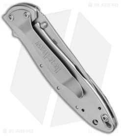 Santa Fe Stoneworks Customized Kershaw Leek A/O Knife Obsidian (3" Bead Blast) -Outdoor Practical Tool Shop Santa Fe Stoneworks Customized Kershaw Leek Obsidian BB SF1660M BHQ 73790 jr side