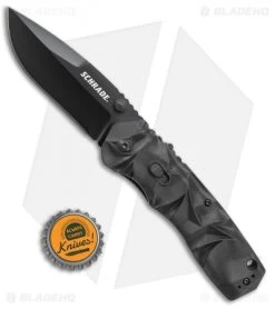 Schrade MAGIC Dual Action Spring Assisted Knife Black (3.375" Black) SCHA12B -Outdoor Practical Tool Shop Schrade MAGIC Dual Action SA Black Black SCHA12B BHQ 61996 jr bottlecap