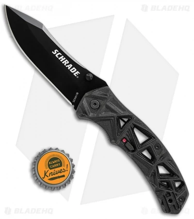 Schrade Shizzle MAGIC Spring Assisted Knife Black (3.375" Black) 6 Schrade Shizzle MAGIC Spring Assisted Knife Black (3.375" Black) - Image 4