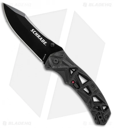 Schrade Shizzle MAGIC Spring Assisted Knife Black (3.375" Black) 3 Schrade Shizzle MAGIC Spring Assisted Knife Black (3.375" Black)