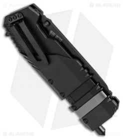 Schrade Rescue Tool SCHA911B Spring Assisted Knife (3.75" Black Serr) -Outdoor Practical Tool Shop SchradeRescue Tool Black Serr SCHA911B BHQ 21932 jr side open