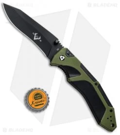 V Nives Fractal Assist Spring Assisted Knife Black/Green G-10 (3.6" Black) -Outdoor Practical Tool Shop V Nives Fractal Assist SA Black Green G 10 Black VNI30176 BHQ 82867 jr bottlecap