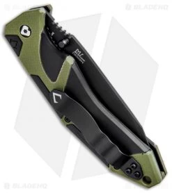 V Nives Fractal Assist Spring Assisted Knife Black/Green G-10 (3.6" Black) -Outdoor Practical Tool Shop V Nives Fractal Assist SA Black Green G 10 Black VNI30176 BHQ 82867 jr side