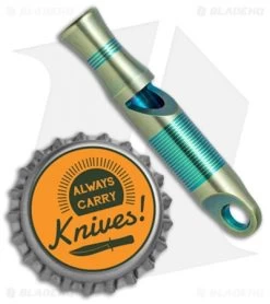 WE Knife Co. 120dB Titanium Whistle Green A-05C -Outdoor Practical Tool Shop WE Knife Co Ti Whistle Green A 05C BHQ 78739 jr bottlecap