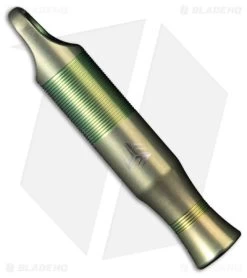 WE Knife Co. 120dB Titanium Whistle Green W/ Brown Paracord A-05CP
