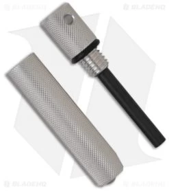 Aurora Magnesium Fire Starter By Solo Scientific (Silver / 440C Blade)