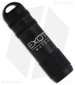 Exotac MATCHCAP Survival Matchcase & Striker Waterproof Fire Starter (Black)
