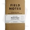 Field Notes Memo Ruled 3-Pack - Original Cover - (Brown) FN-02 -Outdoor Practical Tool Shop field notes notebook set of three ruled paper fn 02