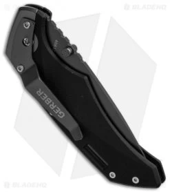 Gerber Contrast AO Spring Assisted Opening Knife (2.88" Black Plain) -Outdoor Practical Tool Shop gerber contast ao 30 000643 side