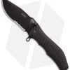HTM Darrel Ralph Gun Hammer Bowie Spring Assisted Knife (3.5" Black Serr) -Outdoor Practical Tool Shop htm ddr mfdrghbdsao