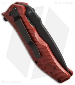 HTM Darrel Ralph Gun Hammer Torpedo Spring Assisted Knife Red (3.5" Black) -Outdoor Practical Tool Shop htm gun hammer assist crimson red dlc t cm side