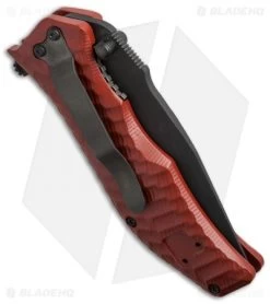 HTM Darrel Ralph Gun Hammer Tanto Spring Assisted Knife Red (3.5" Black) -Outdoor Practical Tool Shop htm gun hammer assist crimson red dlc tanto cm side