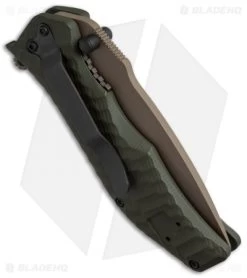 HTM Darrel Ralph Gun Hammer Torpedo Spring Assisted Knife OD Green (3.5" FDE) -Outdoor Practical Tool Shop htm gun hammer od fde ghebohao cm side