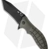 HTM Kirby Lambert Snap Tanto Spring Assisted Knife (3.5" Black) -Outdoor Practical Tool Shop htm hand tech made flipper kirby lambert klsatndh black