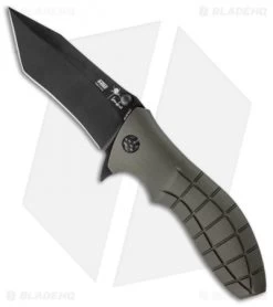 HTM Kirby Lambert Snap Tanto Spring Assisted Knife (3.5" Black)