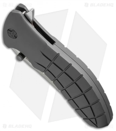 HTM Kirby Lambert Snap Tanto Spring Assisted Knife Gray (3.5" Stonewash) 4 HTM Kirby Lambert Snap Tanto Spring Assisted Knife Gray (3.5" Stonewash) - Image 2