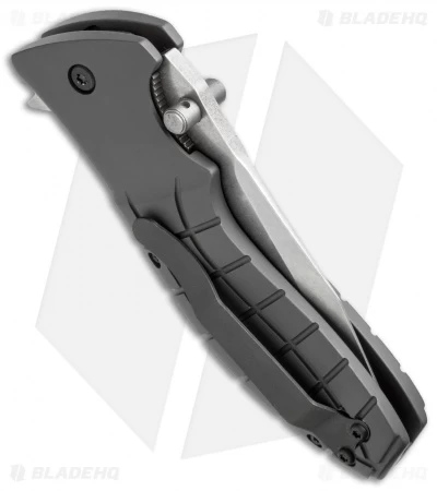 HTM Kirby Lambert Snap Tanto Spring Assisted Knife Gray (3.5" Stonewash) 5 HTM Kirby Lambert Snap Tanto Spring Assisted Knife Gray (3.5" Stonewash) - Image 3