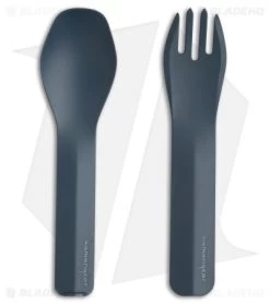 Human Gear GoBites Duo Spoon And Fork Combo Camp Utensils (Gray) HUM0410
