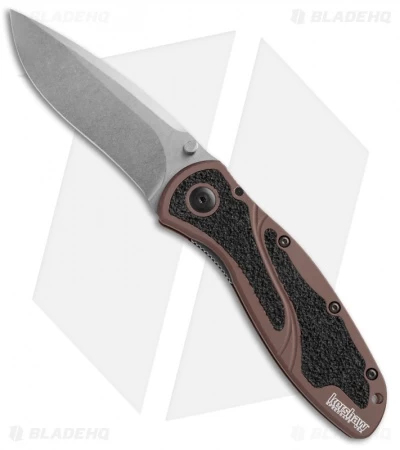 Kershaw Blur Assisted Opening Knife Brown (Stonewash Elmax) 1670SWBR 2 Kershaw Blur Assisted Opening Knife Brown (Stonewash Elmax) 1670SWBR