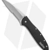 Kershaw Leek Assisted Opening Knife Black (3" Bead Blast Serr) 1660C27ST -Outdoor Practical Tool Shop kershaw leek black bb KS1660C27ST BHQ 49610 er
