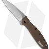 Kershaw Leek Assisted Opening Knife Brown (3" Stonewash) Elmax 1660SWBRN 1 Kershaw Leek Assisted Opening Knife Brown (3" Stonewash) Elmax 1660SWBRN -Outdoor Practical Tool Shop kershaw leek brown 1660sw brn cm