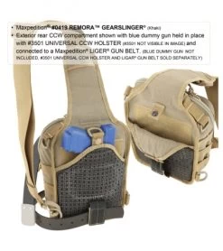 Maxpedition Remora Gearslinger Black Shoulder Utility Pack Bag 0419B -Outdoor Practical Tool Shop maxpedition 0419g od green back2