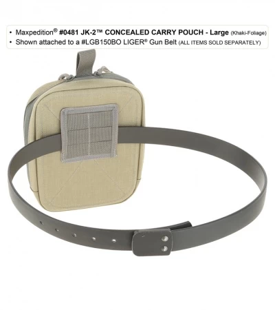 Maxpedition JK-2 Large Concealed Carry Pouch Foliage Green Waistpack 0481F 4 Maxpedition JK-2 Large Concealed Carry Pouch Foliage Green Waistpack 0481F - Image 2