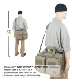 Maxpedition Spatha Laptop Case Black Bag 2259B (15") -Outdoor Practical Tool Shop maxpedition 2259b spatha black 2