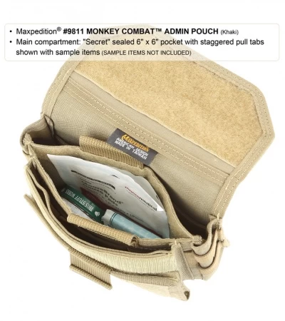 Maxpedition Monkey Combat Admin Pouch Black Bag Pouch 9811B 6 Maxpedition Monkey Combat Admin Pouch Black Bag Pouch 9811B - Image 4