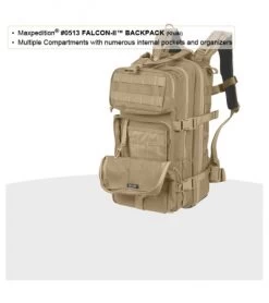 Maxpedition Falcon II Khaki-Foliage Assault Backpack Hydration 0513KF 19 Maxpedition Falcon II Khaki-Foliage Assault Backpack Hydration 0513KF -Outdoor Practical Tool Shop maxpedition falcon ii od green khaki khaki foliage 6 1