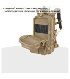Maxpedition Falcon II Black Assault Backpack Hydration 0513B 18 Maxpedition Falcon II Black Assault Backpack Hydration 0513B -Outdoor Practical Tool Shop maxpedition falcon ii od green khaki khaki foliage 7