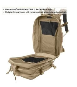 Maxpedition Falcon II Black Assault Backpack Hydration 0513B 19 Maxpedition Falcon II Black Assault Backpack Hydration 0513B -Outdoor Practical Tool Shop maxpedition falcon ii od green khaki khaki foliage 8